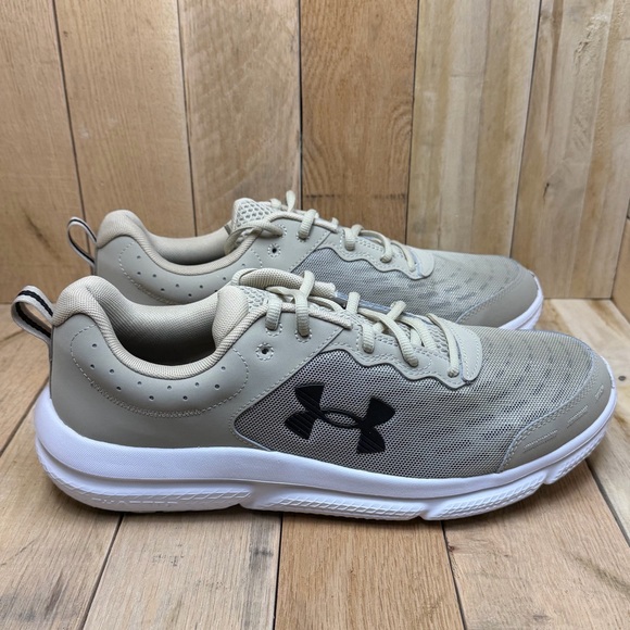 Under Armour UA Charged Assert 10 Mens Sze 12 Khaki Base/Black Running Shoes New main image 14